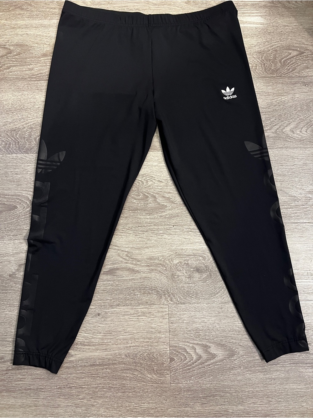 Never worn - adidas Black Trefoil Track Joggers